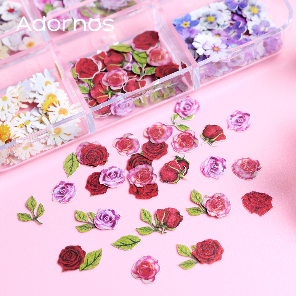 6 Grids Flowers Wood Pulp Chip - Art Craft With Leaves avis et prix