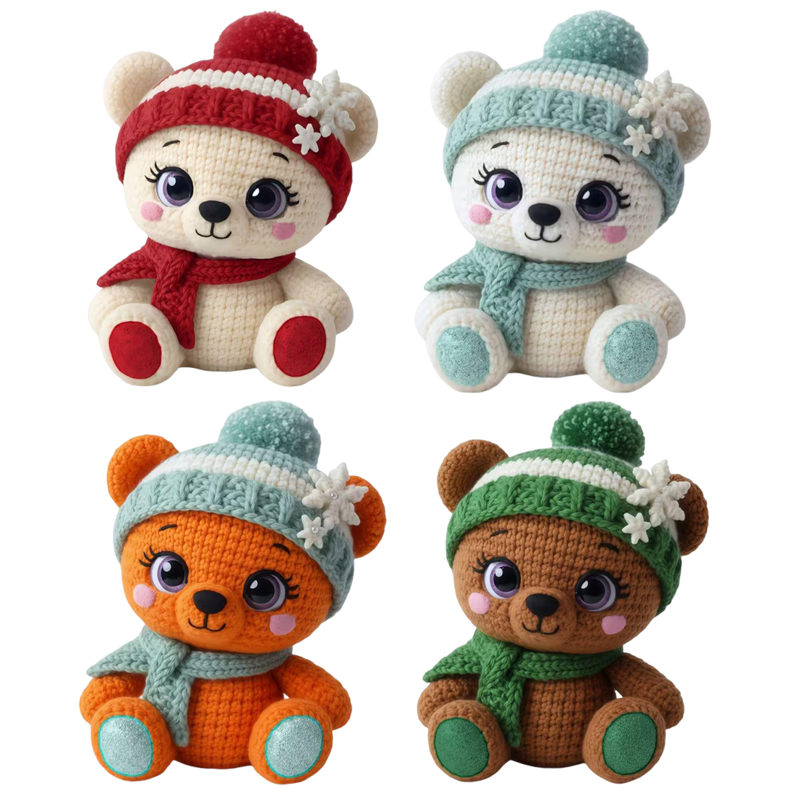 Winter Scarf Bear DIY Crochet  - Art Craft Winter avis et prix