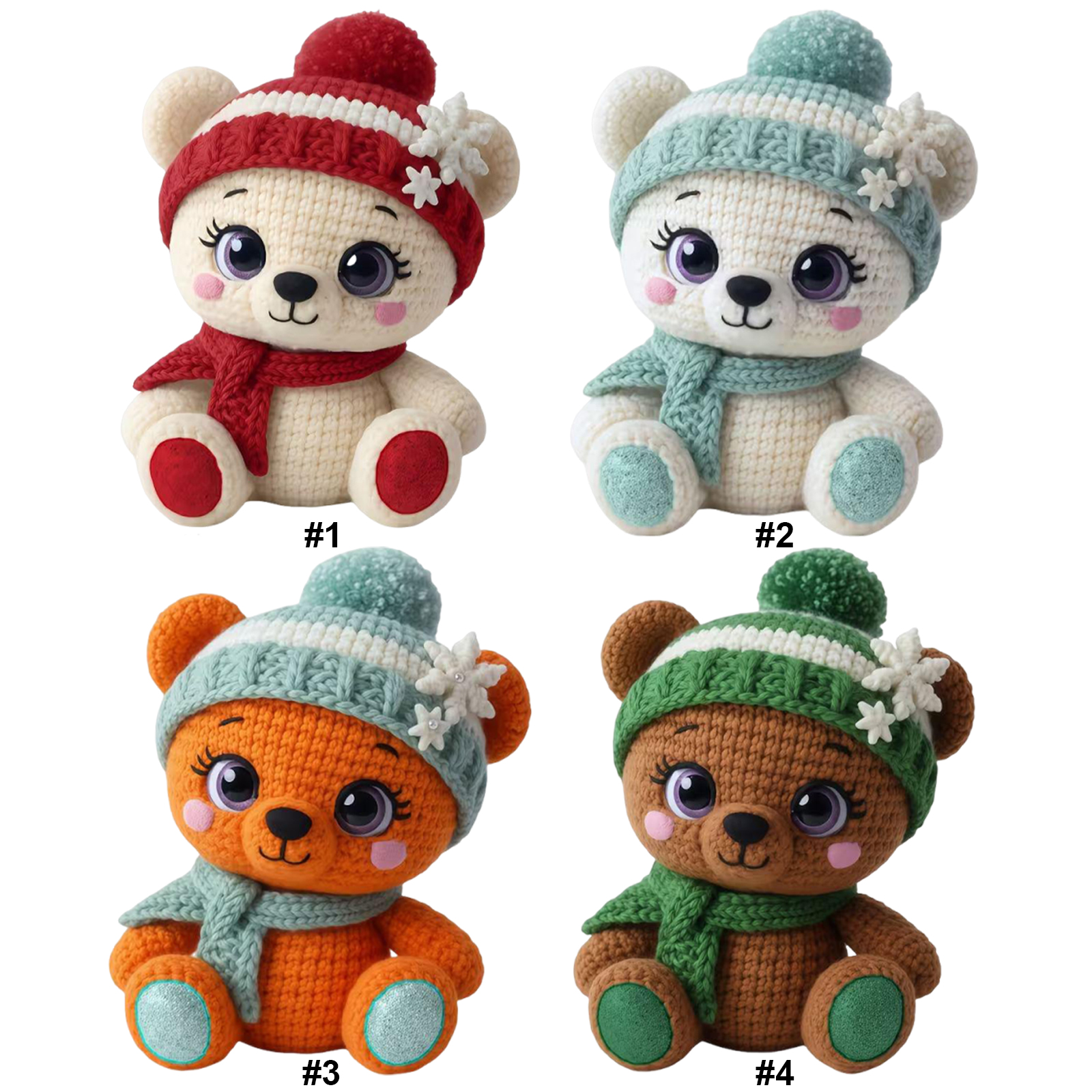 Winter Scarf Bear DIY Crochet  - Art Craft Winter avis et prix