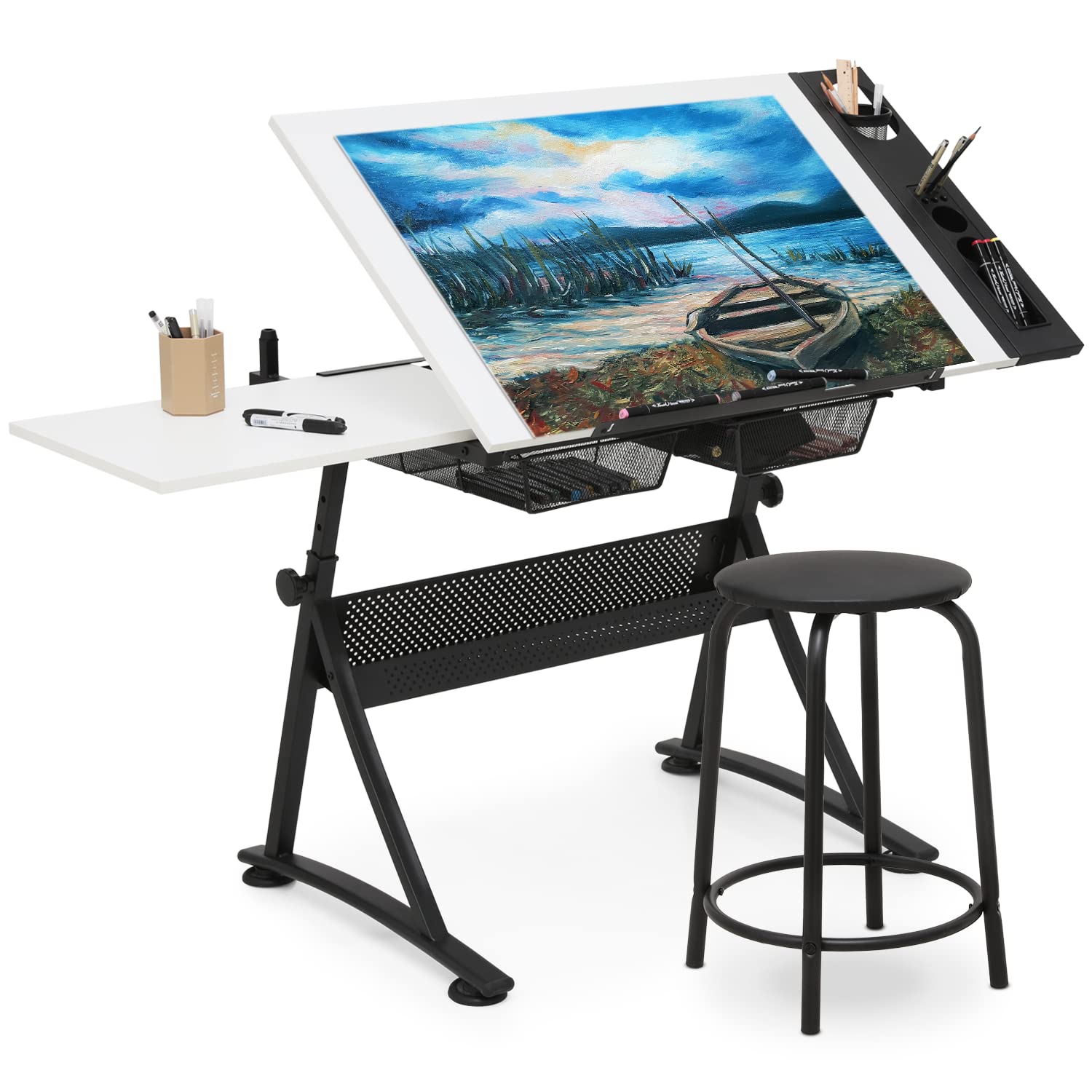 Adjustable Drafting Desk with  - Art & Craft Paper Ideas For Kids avis et prix