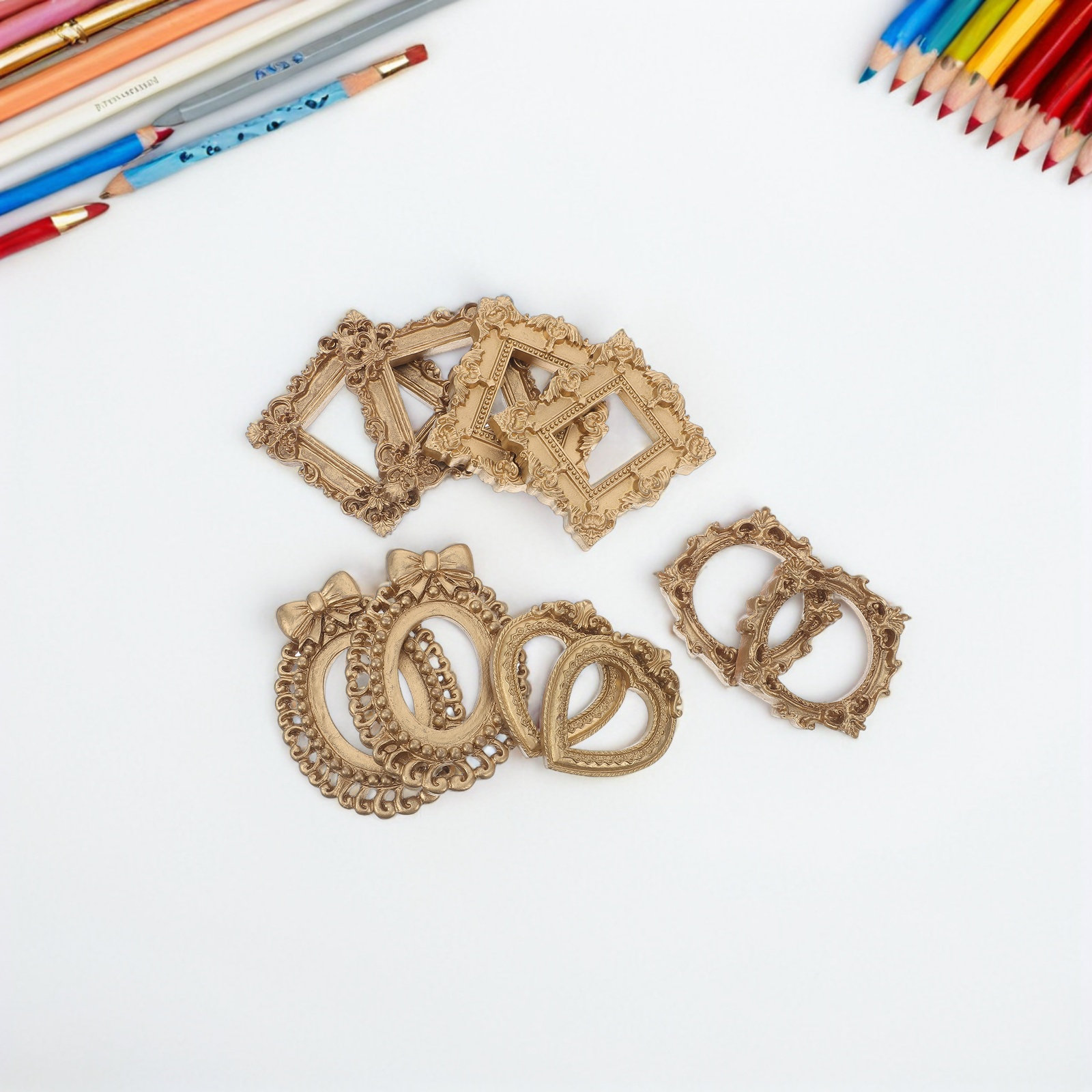 10Pcs Vintage Mini Gold Frames - Art Craft Gallery avis et prix