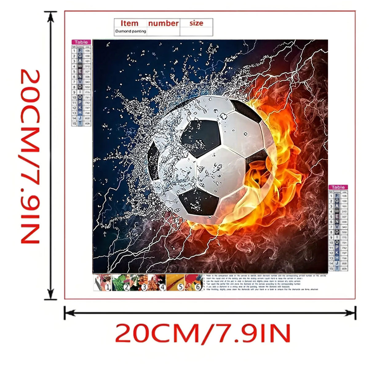 A set of football diamond pain - Art Craft Kits For Adults avis et prix