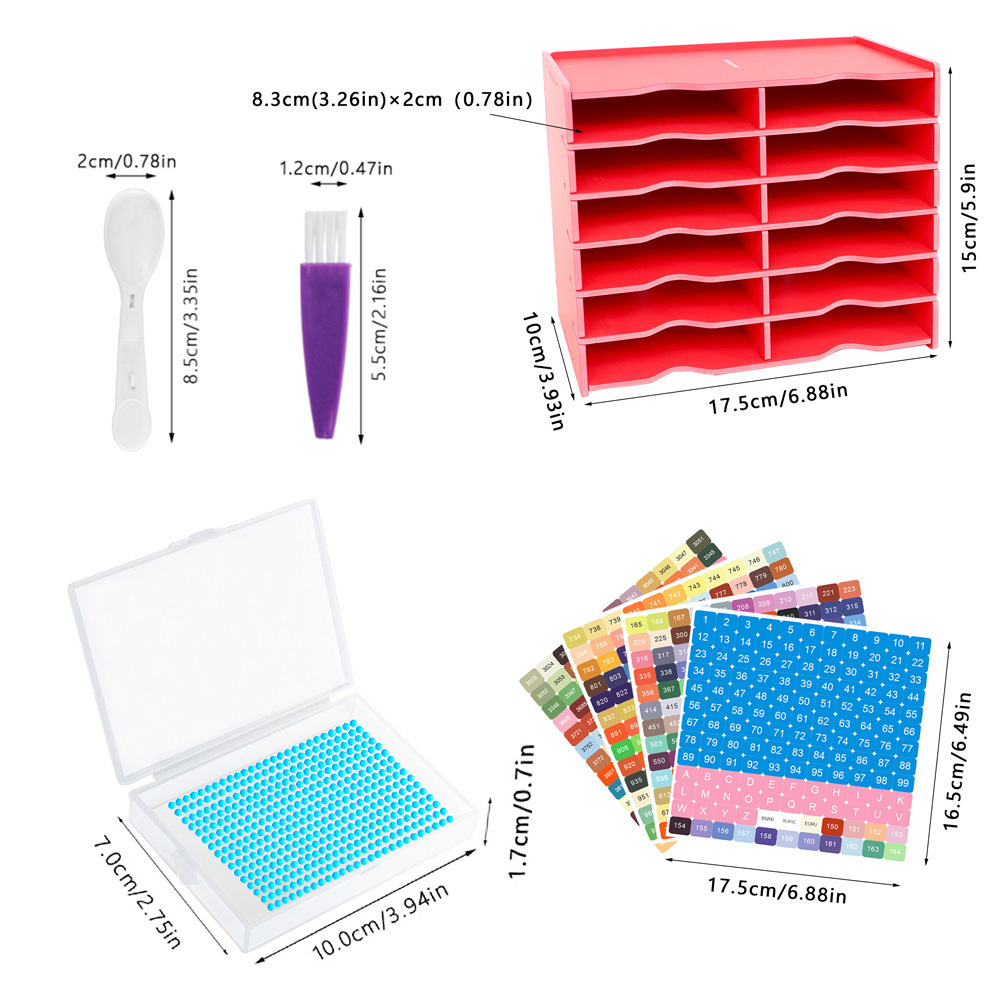 12pcs Diamond Painting Art Tra - Art Craft Organizer avis et prix