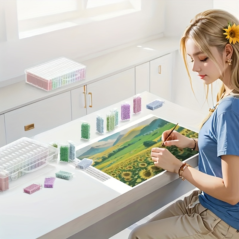 64 Grids Clear Plastic Storage - Art Craft Organizer avis et prix