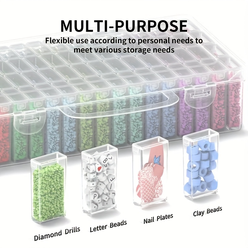 64 Grids Clear Plastic Storage - Art Craft Organizer avis et prix