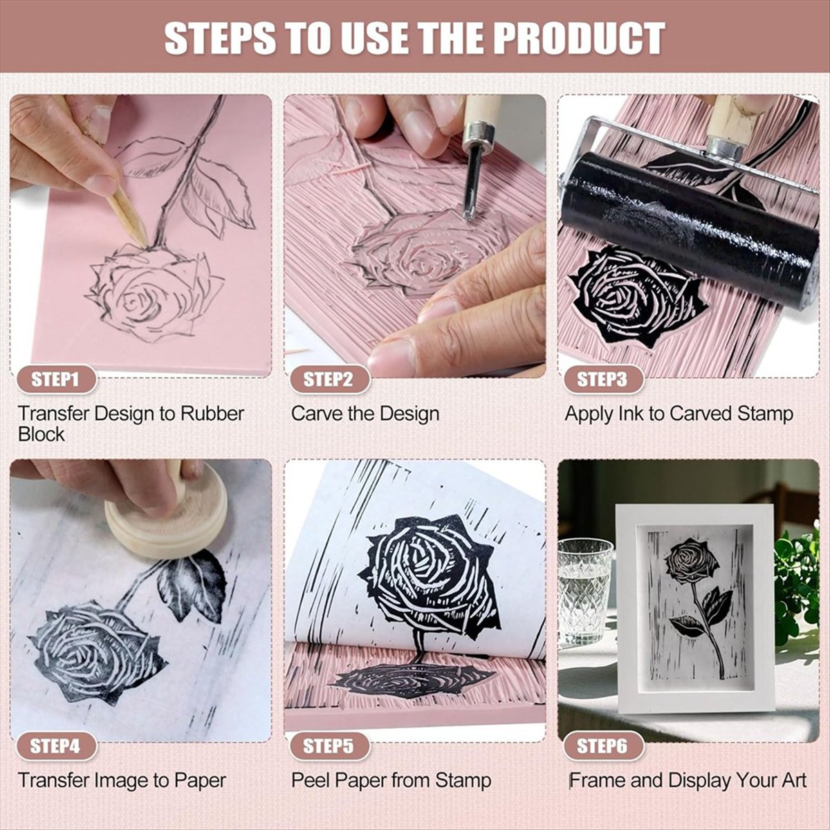 A79G Linoleum Blocks for Print - Linocut Carving Tool avis et prix