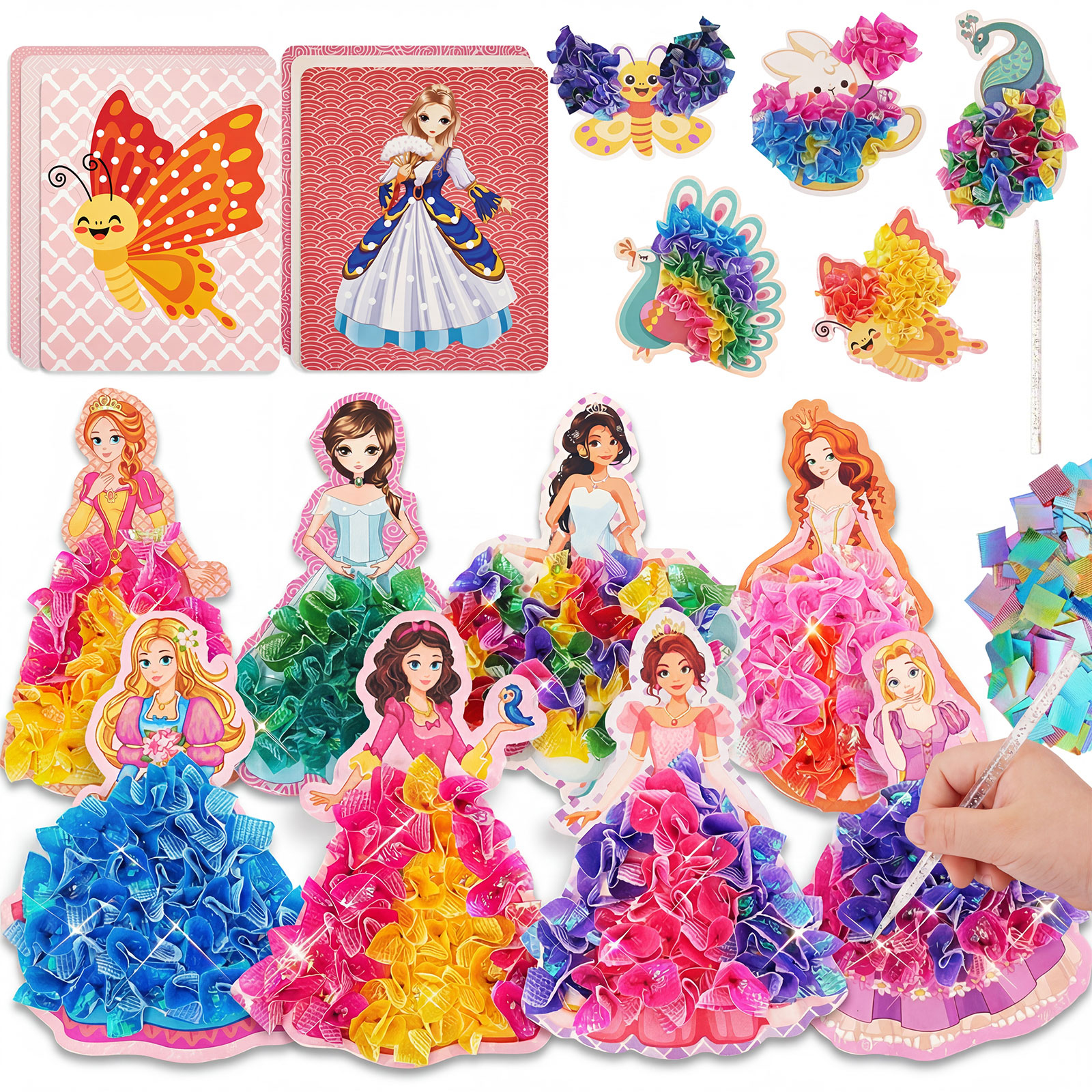 3-12pcs Sticker Cards Fabric A - Art Craft Kits For Kids avis et prix