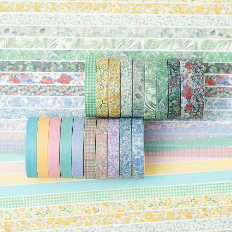 20Rolls Vintage Washi Tape Set - Art Craft Journals avis et prix