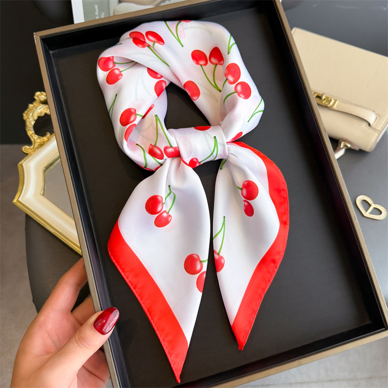 Luxury Square Satin Scarf Wome - Art Craft Bag avis et prix